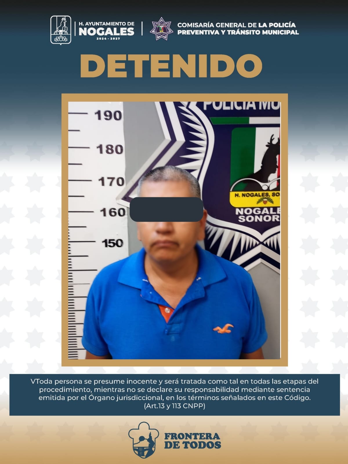 Detienen a hombre por agredir a su expareja en Nogales